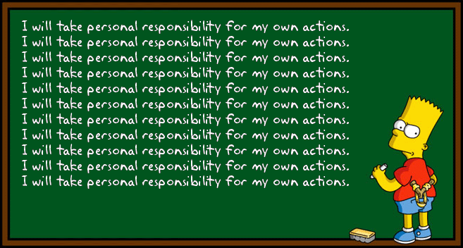 Här kommer några tankar om personligt ansvar.